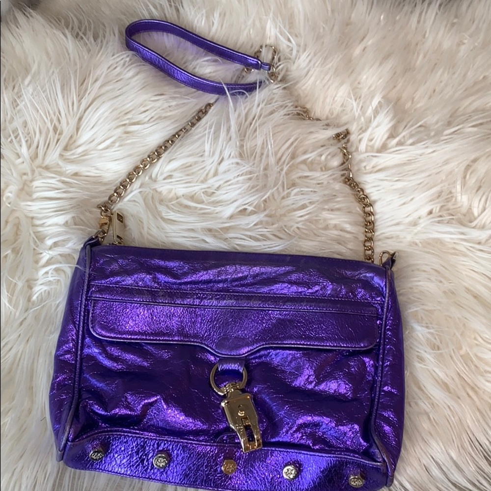 Authentic Rebecca Minkoff MAC in Metallic Purple